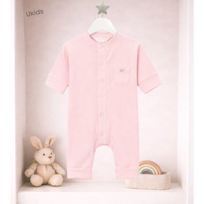 Pelele Largo Sin Pie Rosa Baby