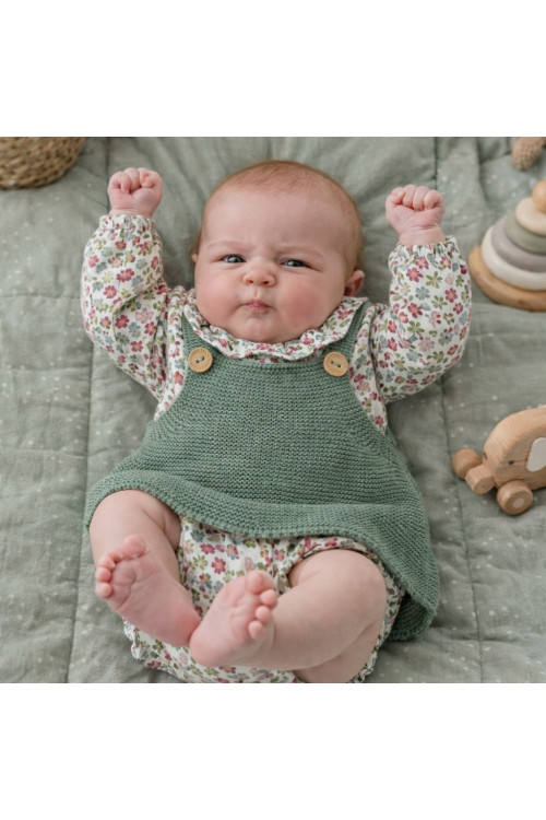 Conjunto Micolino Pichi Punto 3 Piezas Art.3004 \'Falrua Isabella\' Musgo