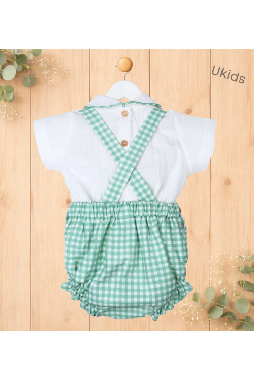 Ranita 2 Piezas Bebé Niño Color  Color Verde