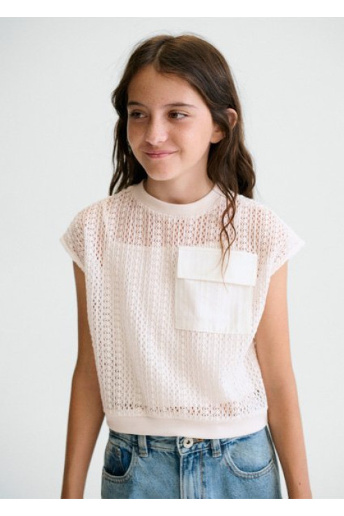 Twin Set Bolsillo Hueso