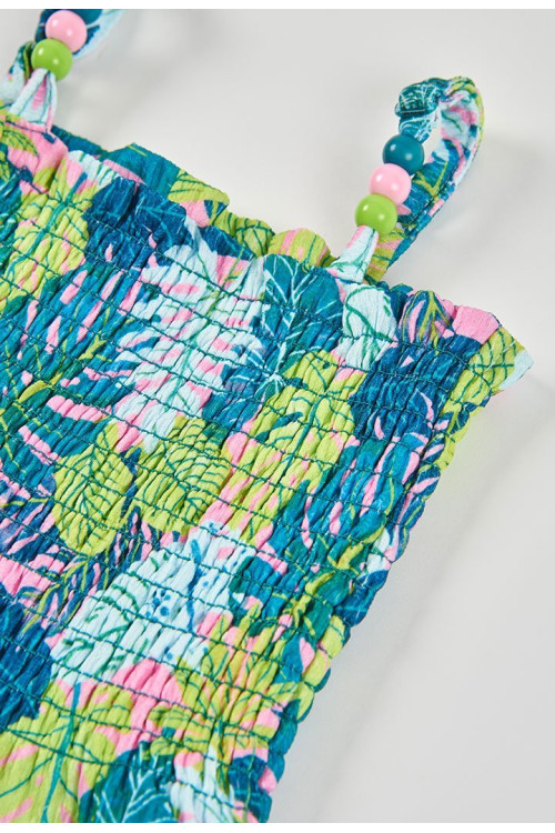 Mono Punto Estampado De Niña Verde