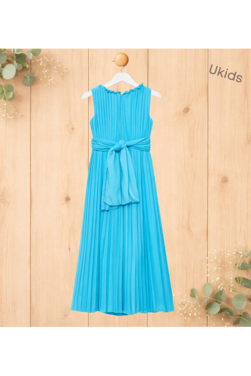 Mono Largo Crepe Plisado      Turquesa