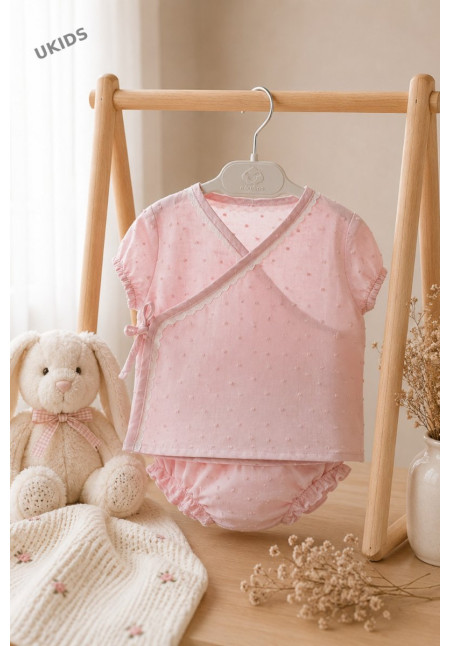 Conjunto  Cruzado 2 Piezas Plumen Color Rosa Empolvado