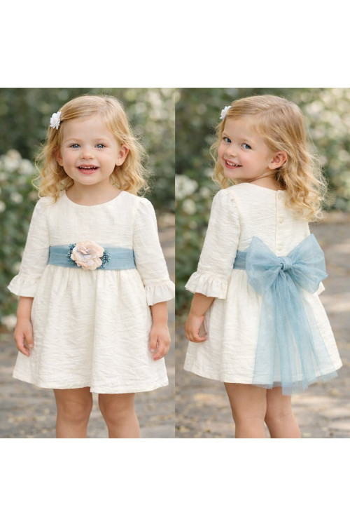 VESTIDO BÁMBULA M/FRANCESA LAZO océano