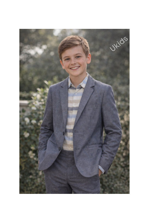 Traje De Chaqueta Niño Color Color Marino Mezcla