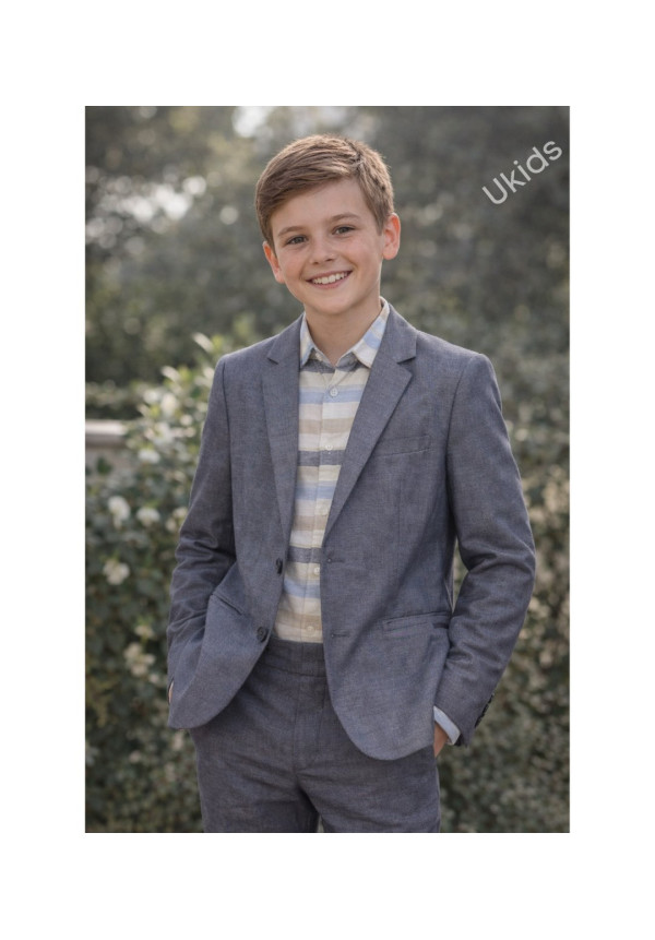 Traje De Chaqueta Niño Color Color Marino Mezcla