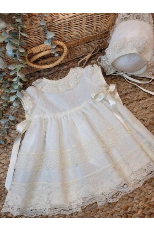 Vestido Bautizo Organza