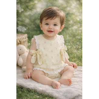 Conjunto Blusa + Braga 'Albor' Amarillo