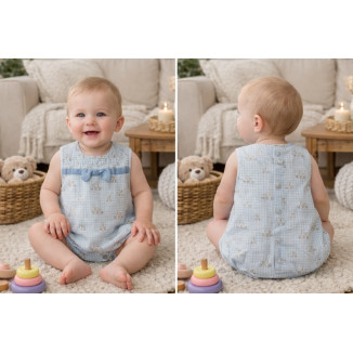 Bombacho Bebe Art.0904 'Familia Arcilla' Celeste Empolvado