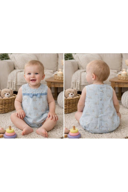 Bombacho Bebe Art.0904 'Familia Arcilla' Celeste Empolvado