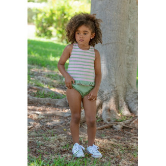 Conjunto Bebé Cruzado. Color Unico