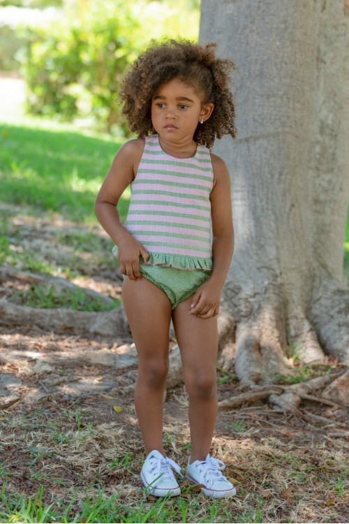 Conjunto Bebé Cruzado. Color Unico