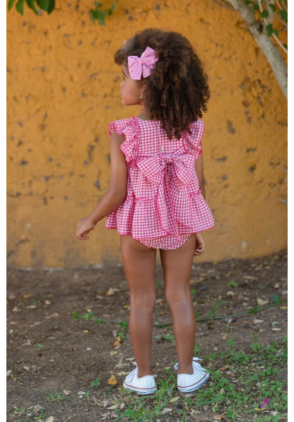 Conjunto Bebé Vestido Y ….......... Color Fucsia