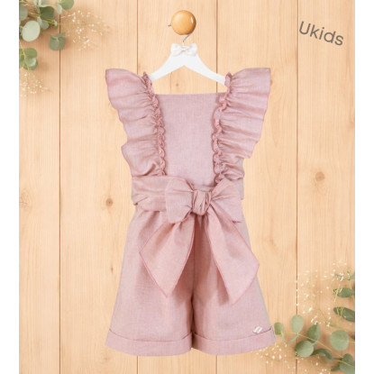 Mono Infantil Niña Rosa Palo