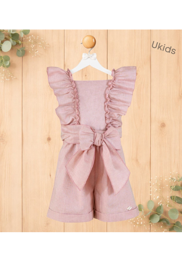 Mono Infantil Niña Rosa Palo