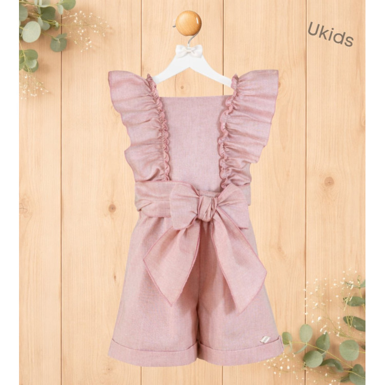 Mono Infantil Niña Rosa Palo