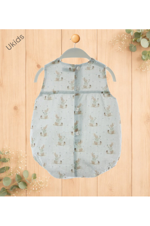 Pelele Art.0954 'Familia Natasha' Celeste Empolvado