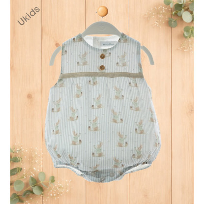 Pelele Art.0954 'Familia Natasha' Celeste Empolvado