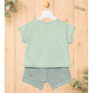 Conj. Punto 4 Piezas color Alga