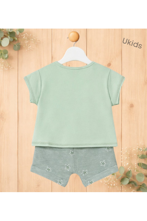 Conj. Punto 4 Piezas color Alga