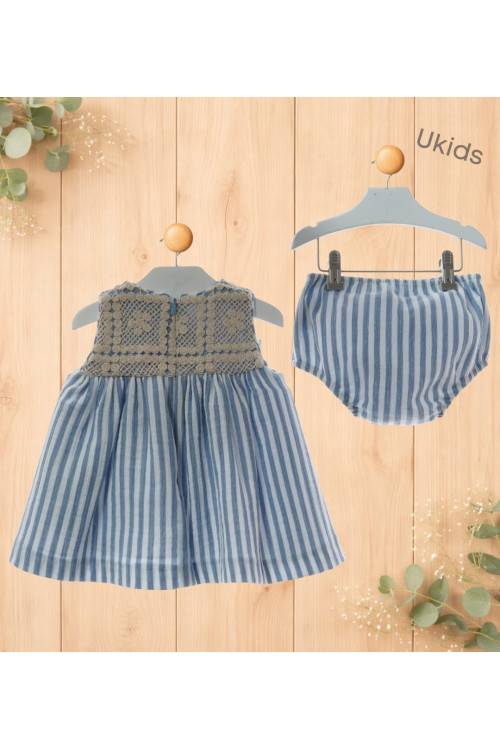 Vestido Bebe Con Braguita Art.0327 'Familia Nagare' Nautico