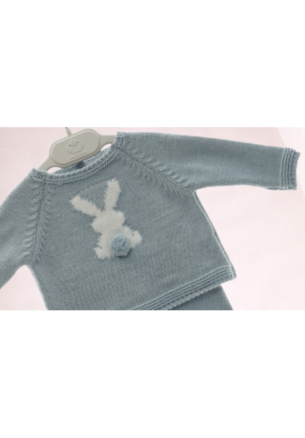 Conjunto Punto Bebe Art. 2016 Verde Seda