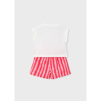 Conj. Short Felpa Flame Amapola