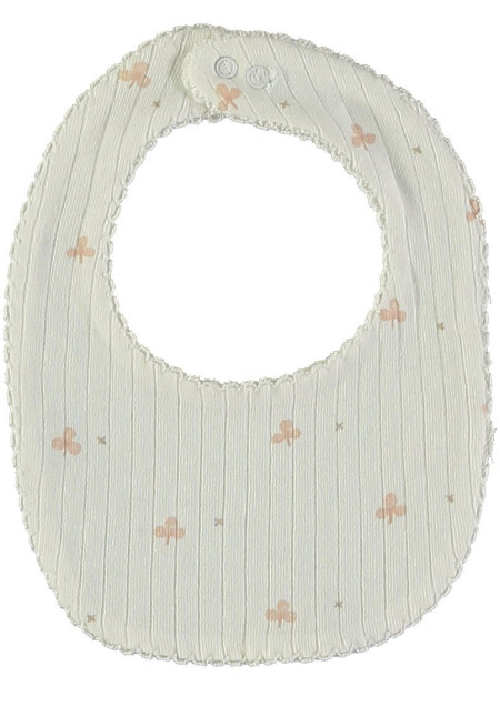 Babero Maxi Rib Baby Clovers Color Nude