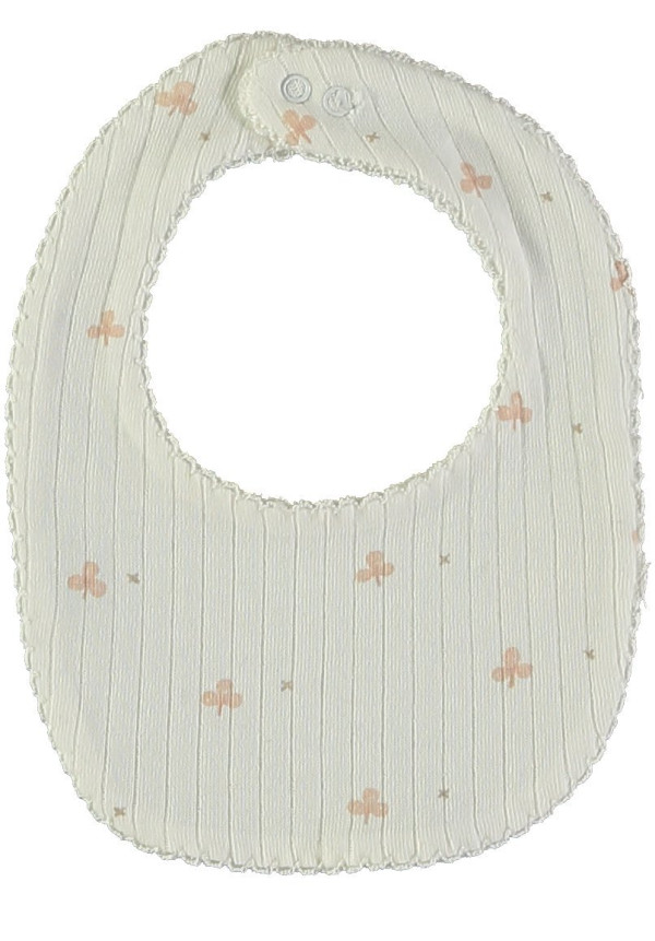 Babero Maxi Rib Baby Clovers Color Nude