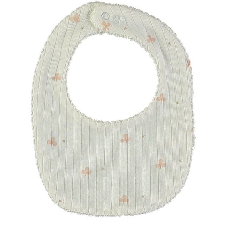 Babero Maxi Rib Baby Clovers Color Nude