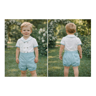 Conjunto Cruzado Lino Color Verde Empolvado