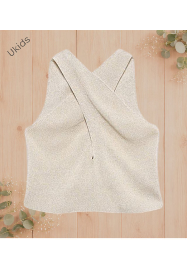 Top Tricot brillo champagne