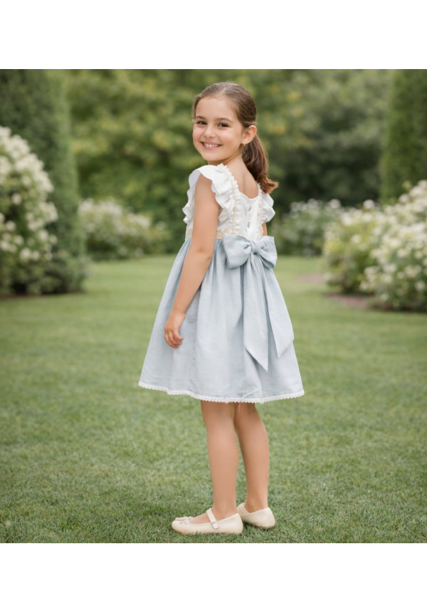 Vestido Talle Alto Bambula Hielo