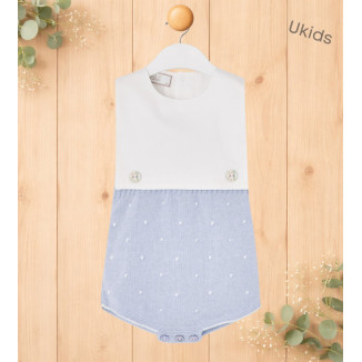 Ranita Pto/Tela 'Nectar' Azul Cielo/Blanco