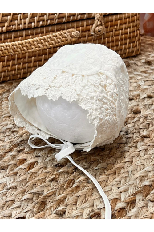 FALDON BAMBULA BORDADA M/FRANCESA CRUDO x