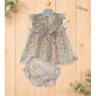 Vestido Bebe Con Braguita Art.0333 'Familia Samurai' Lima