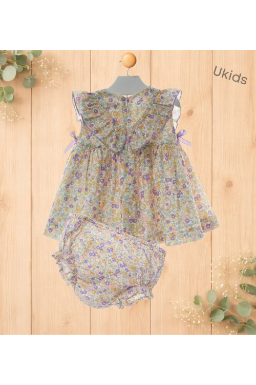 Vestido Bebe Con Braguita Art.0333 'Familia Samurai' Lima