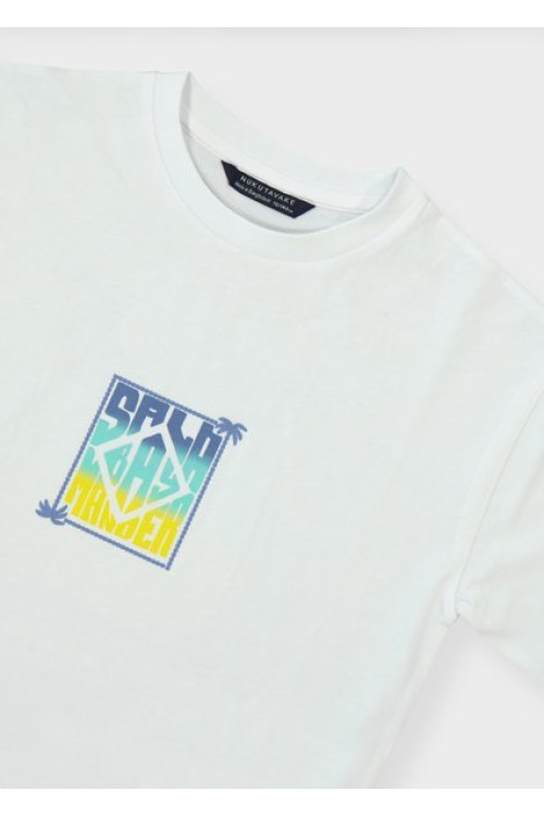 Camiseta M/C Back Print Bco-Lemon