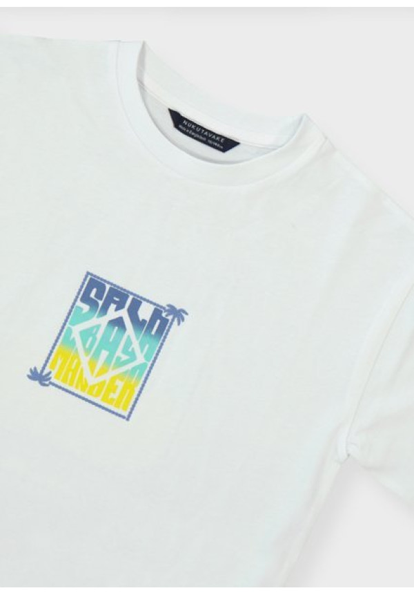 Camiseta M/C Back Print Bco-Lemon