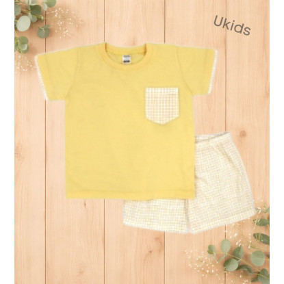 Camiseta Y Bermudas Color Amarillo