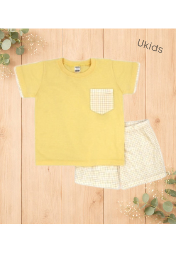 Camiseta Y Bermudas Color Amarillo