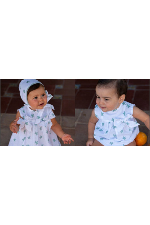 Vestido Estrellas 3 Piezas Bebé Niña Color Varios