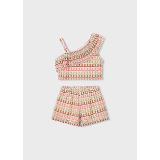 Conj. Short Punto Fantasia Mandarina