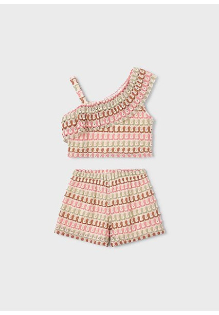 Conj. Short Punto Fantasia Mandarina