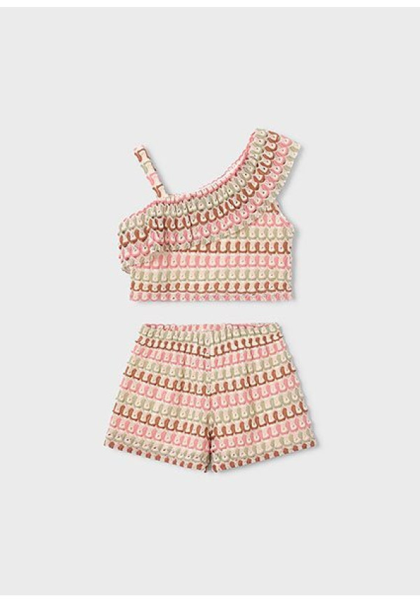 Conj. Short Punto Fantasia Mandarina