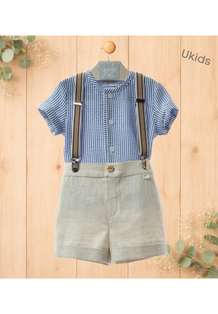 Conjunto Bebe Con Tirantes Art.0254 'Familia Marmolina' Nautico