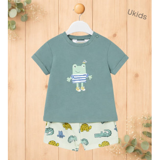 Conj. Pantalon Corto Punto color palo