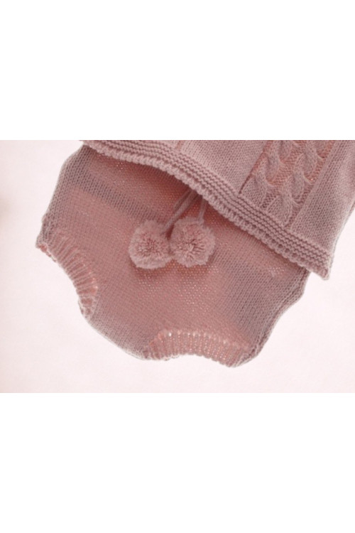 Conjunto Punto Bebe Art. 2004 Rosa Empolvado