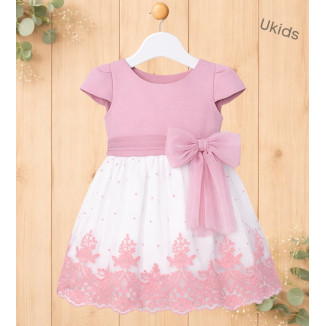 Vestido Niña Ceremonia. Color Rosa