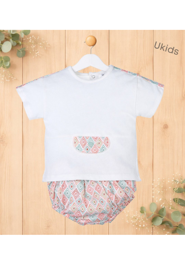 Conjunto 2 Piezas Bebé Niño Color  Color Coral